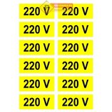 Set etichete 220v